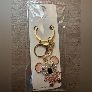 Sparkling Pink Koala Keychain/Bag Charm